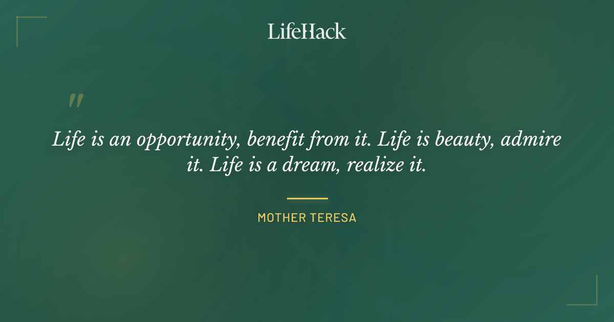 Quote by Mother Teresa