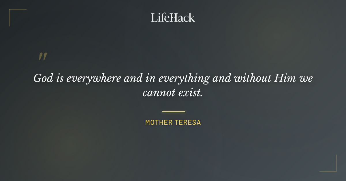 Quote by Mother Teresa