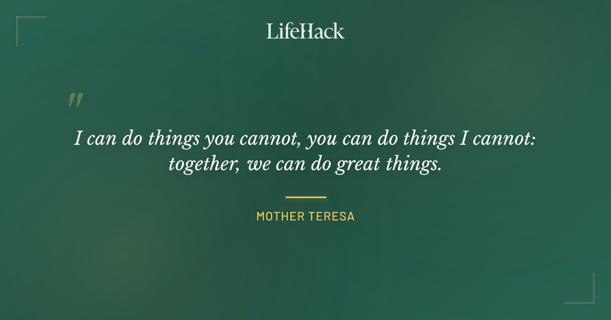 Quote by Mother Teresa