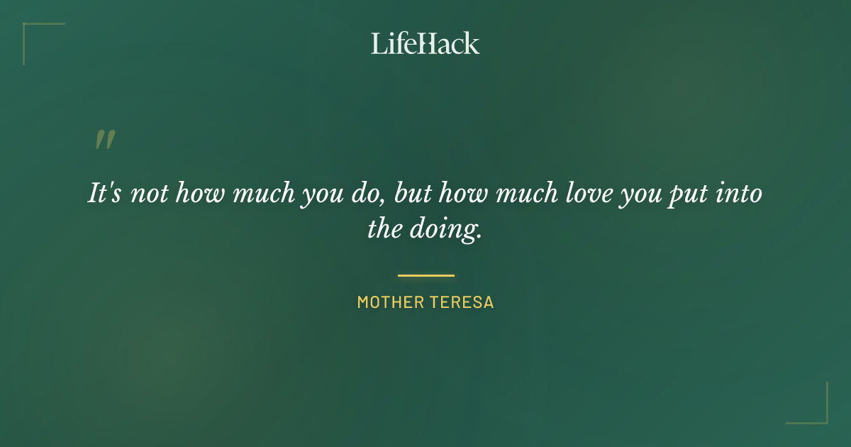Quote by Mother Teresa