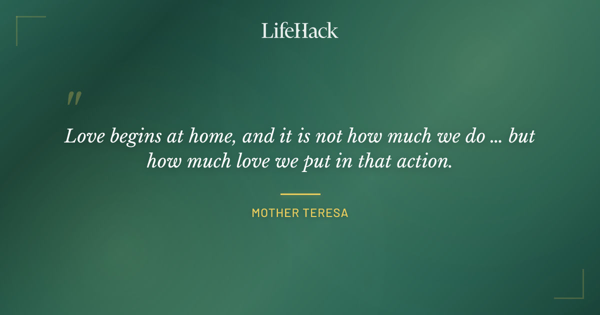 Quote by Mother Teresa