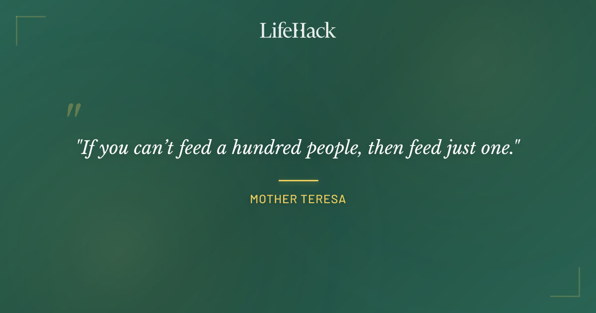 Quote by Mother Teresa