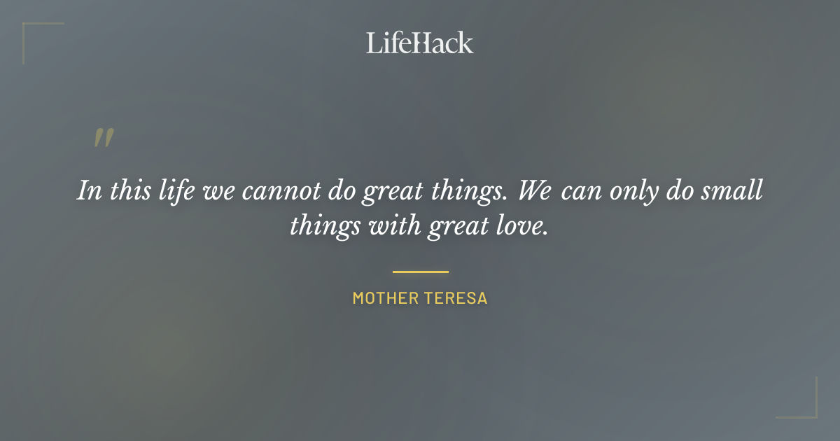 Quote by Mother Teresa