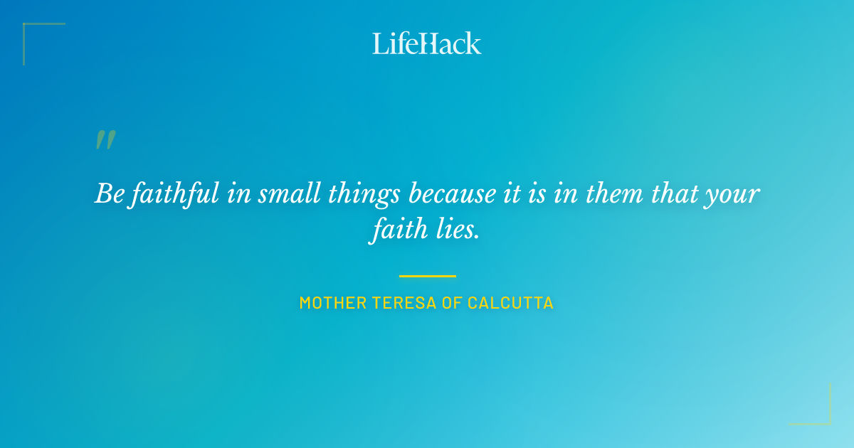 Quote by Mother Teresa of Calcutta