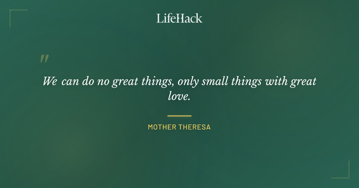Quote by Mother Theresa