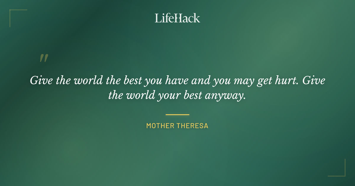 Quote by Mother Theresa