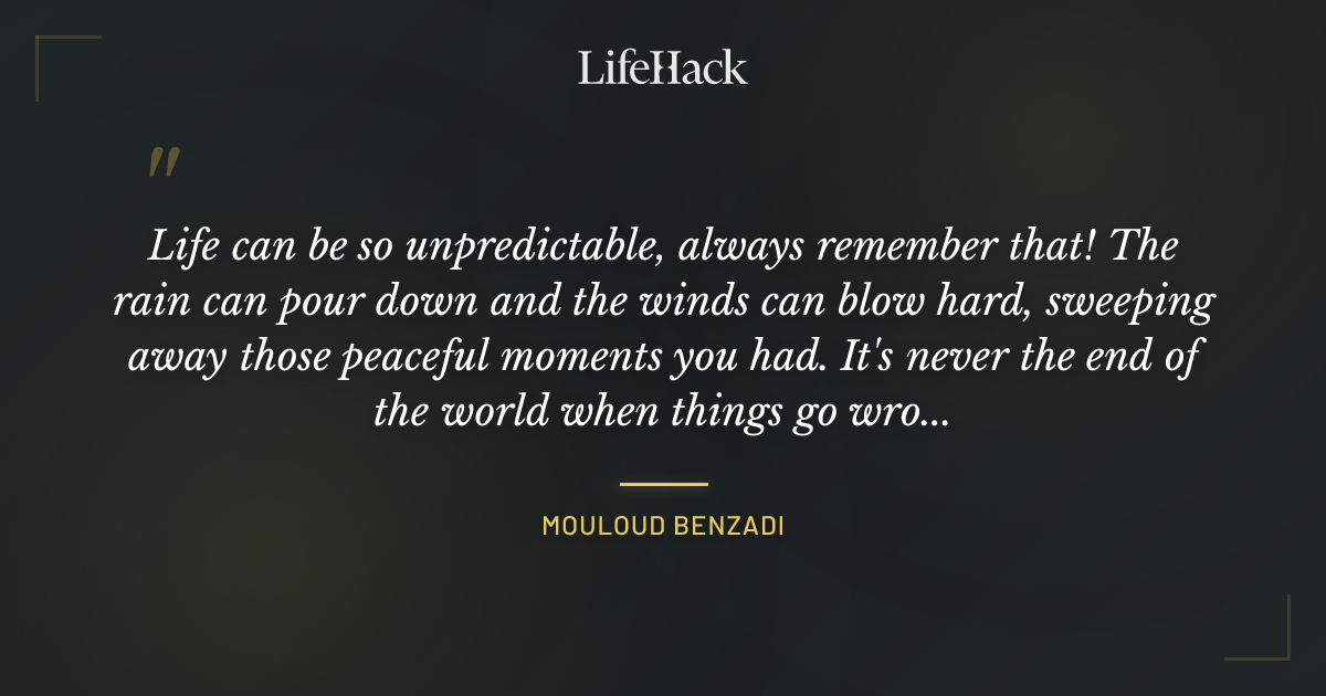 Quote by Mouloud Benzadi