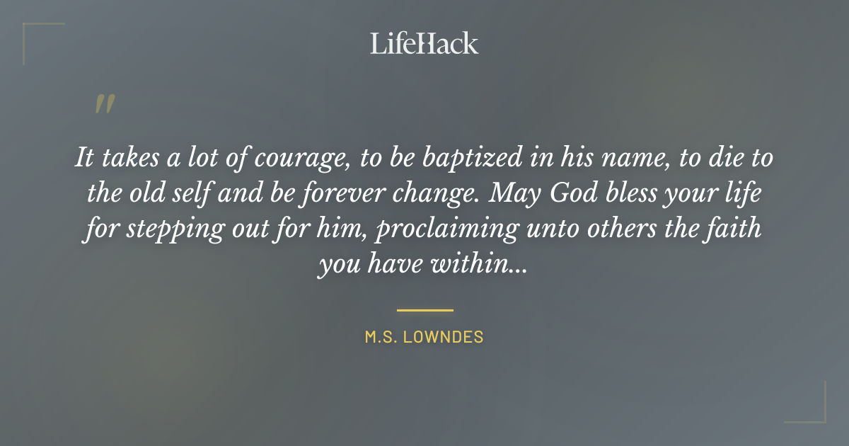 Quote by M.S. Lowndes