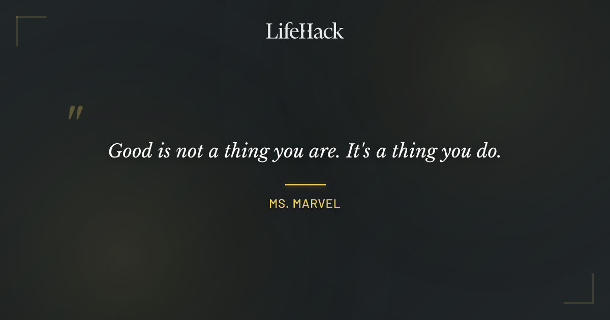 Quote by Ms. Marvel