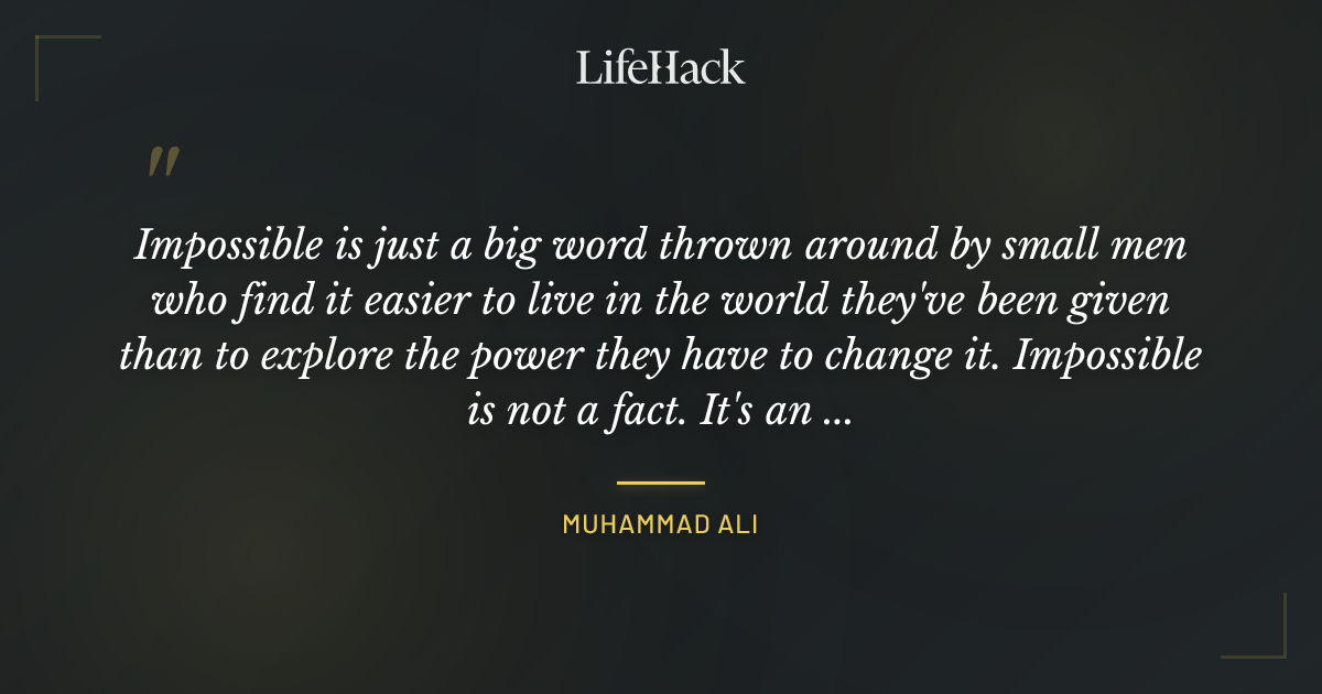 Quote by Muhammad Ali