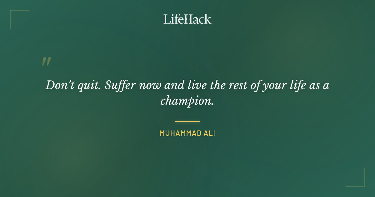 Quote by Muhammad Ali