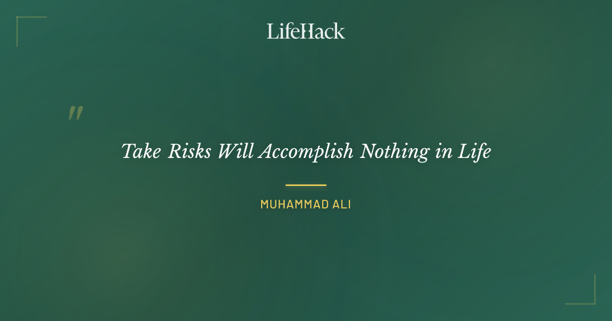 Quote by Muhammad Ali
