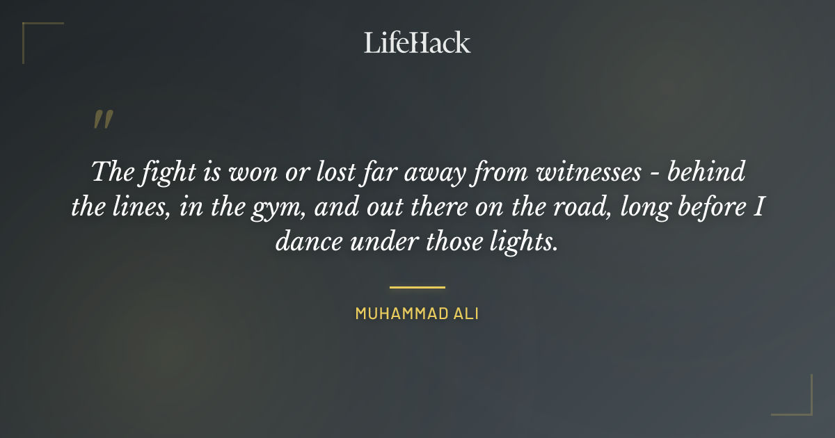 Quote by Muhammad Ali