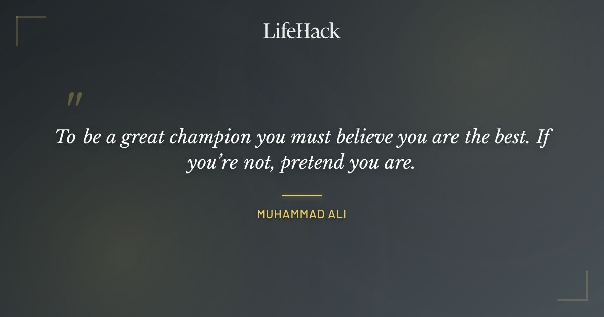 Quote by Muhammad Ali