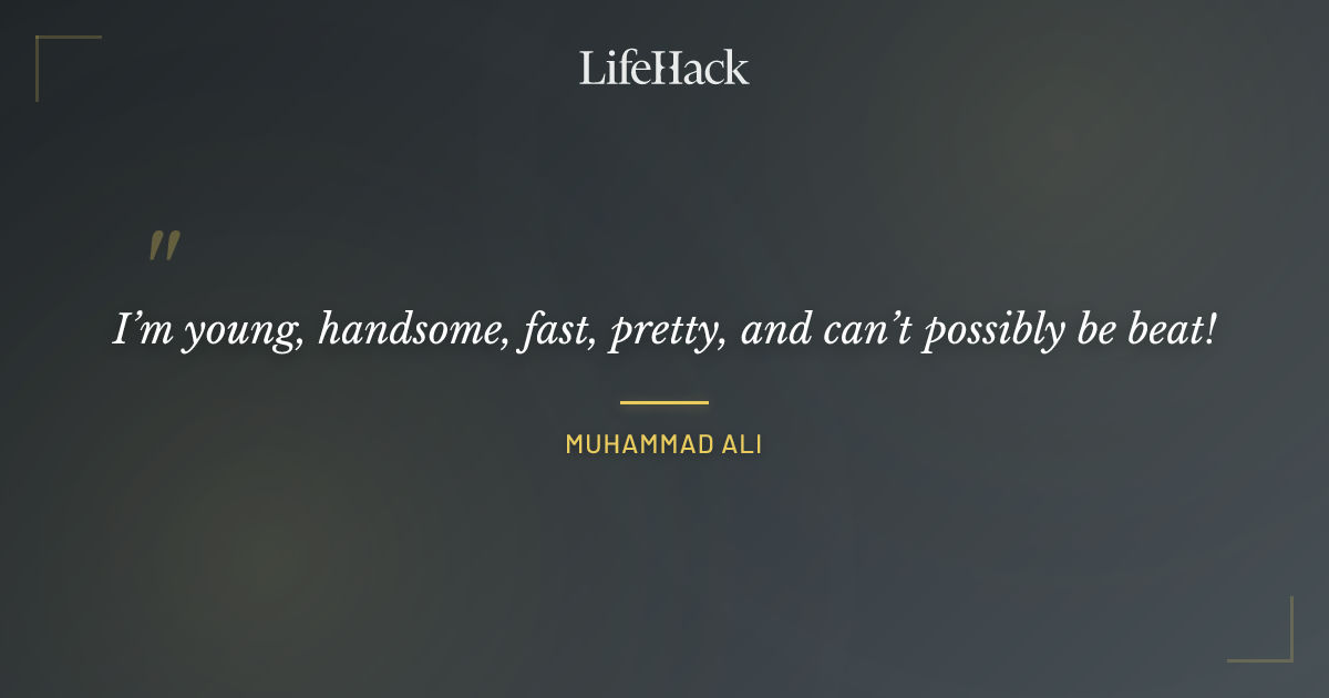 Quote by Muhammad Ali