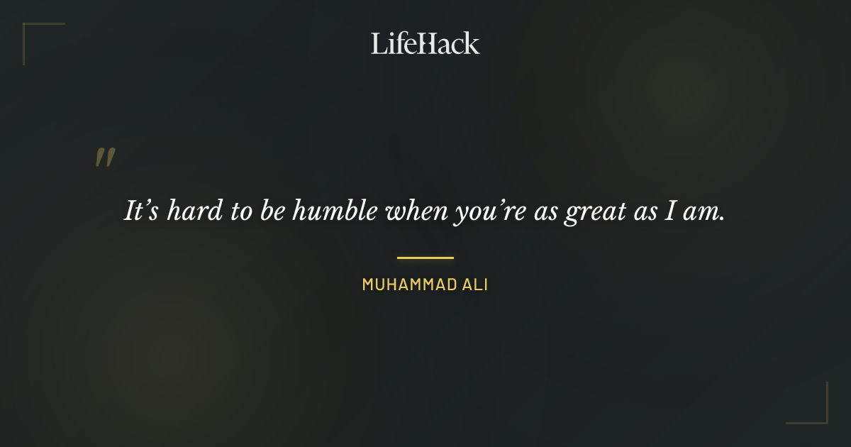 Quote by Muhammad Ali