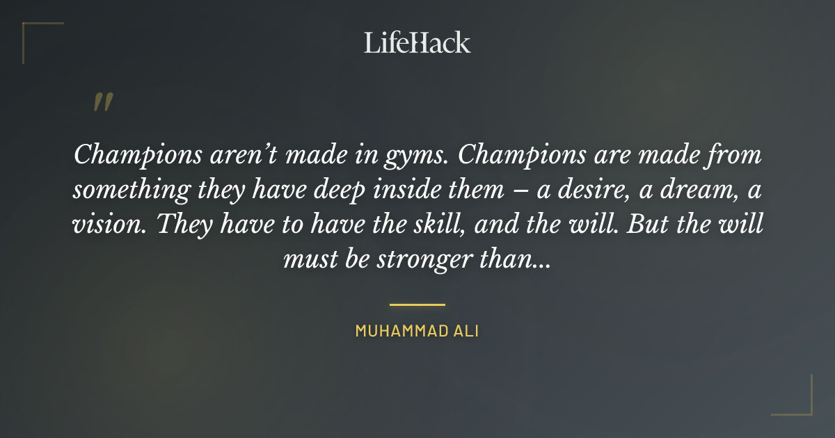Quote by Muhammad Ali