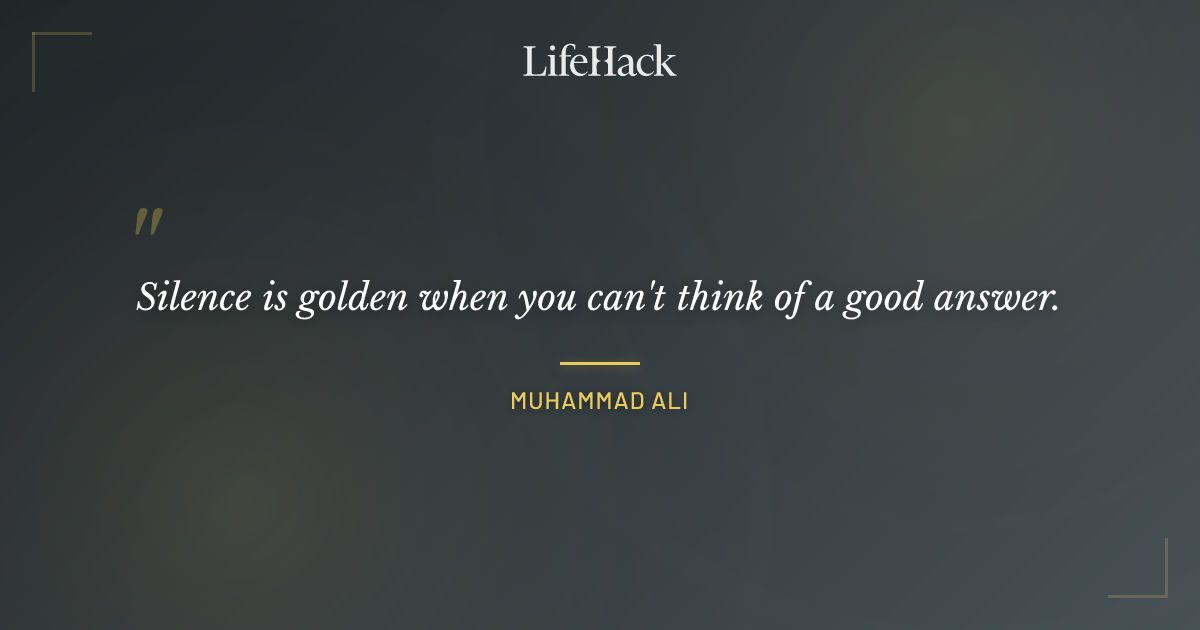 Quote by Muhammad Ali