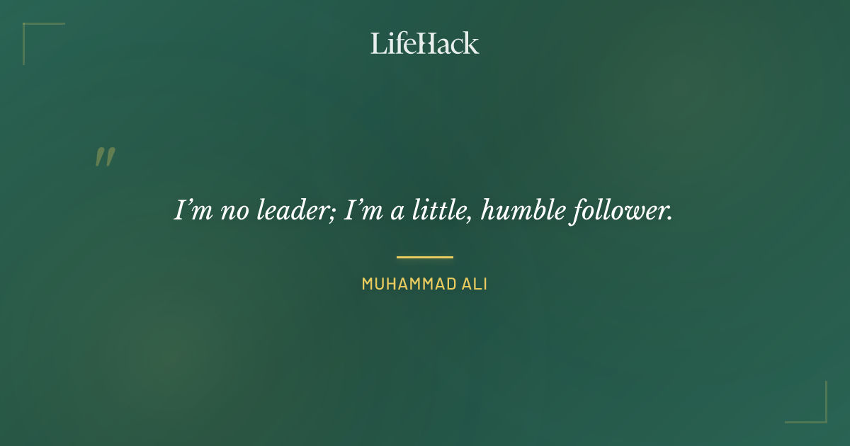 Quote by Muhammad Ali
