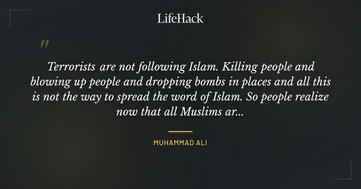 Quote by Muhammad Ali