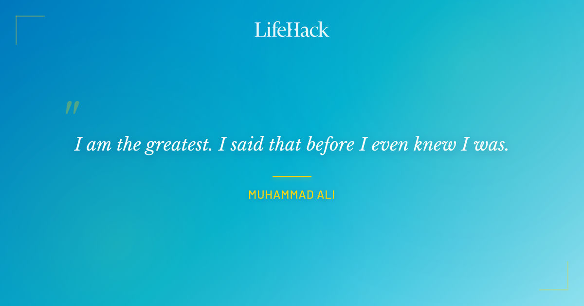 Quote by Muhammad Ali