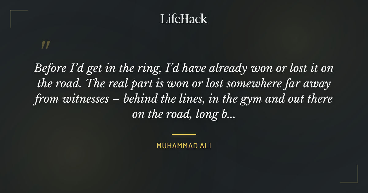 Quote by Muhammad Ali