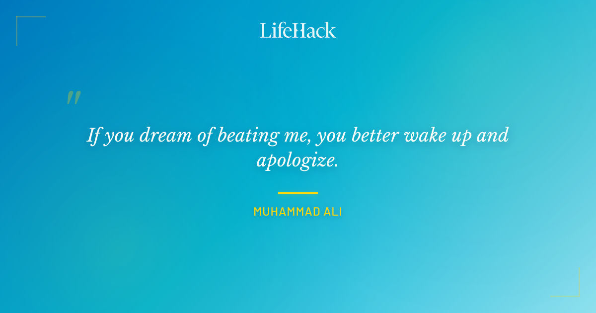 Quote by Muhammad Ali