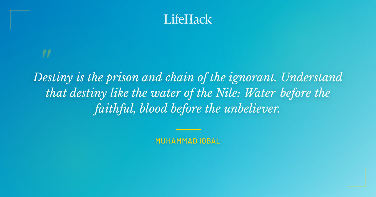 Quote by Muhammad Iqbal