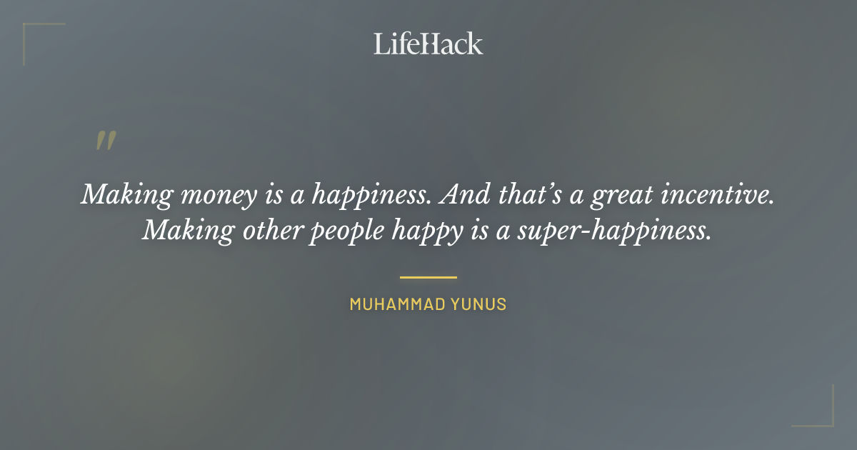 Quote by Muhammad Yunus
