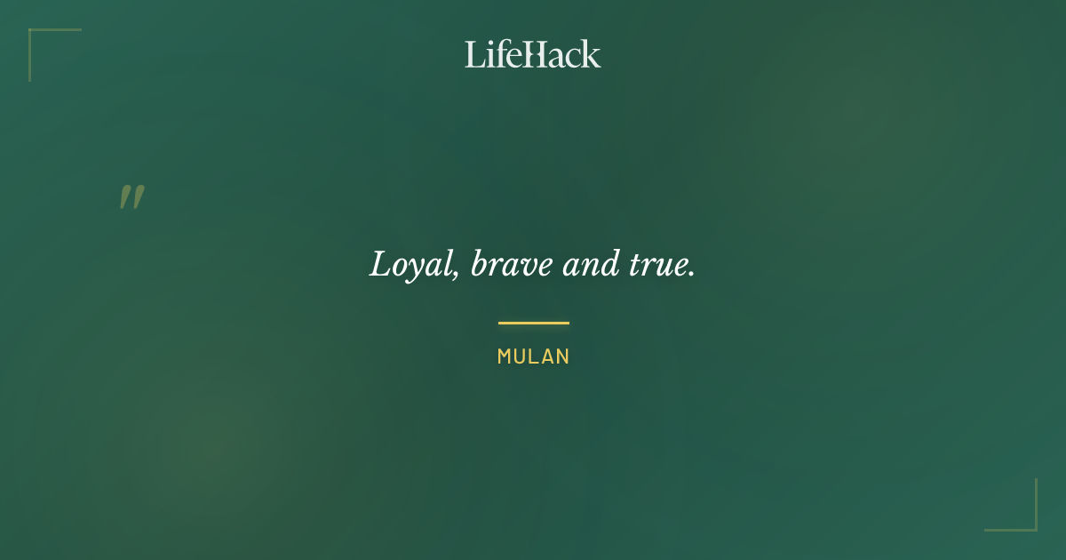 Quote by Mulan