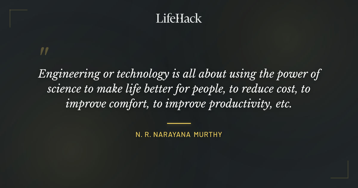 Quote by N. R. Narayana Murthy