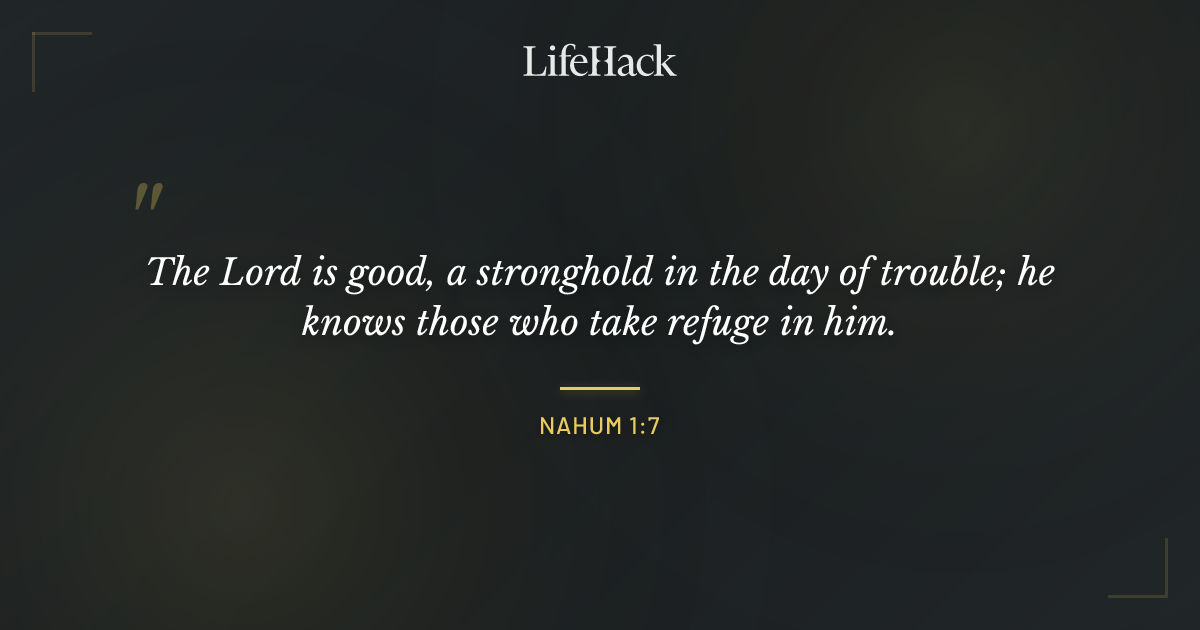 Quote by Nahum 1:7