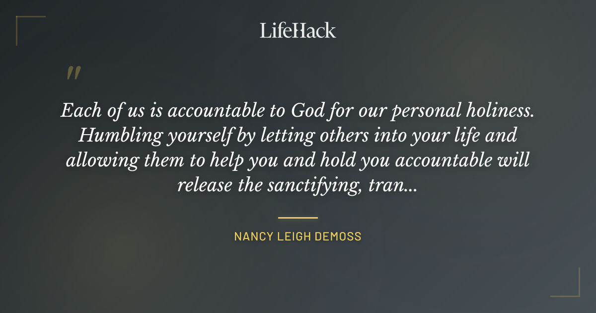 Quote by Nancy Leigh DeMoss