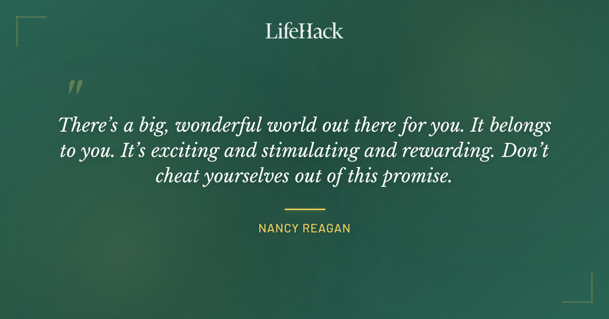 Quote by Nancy Reagan