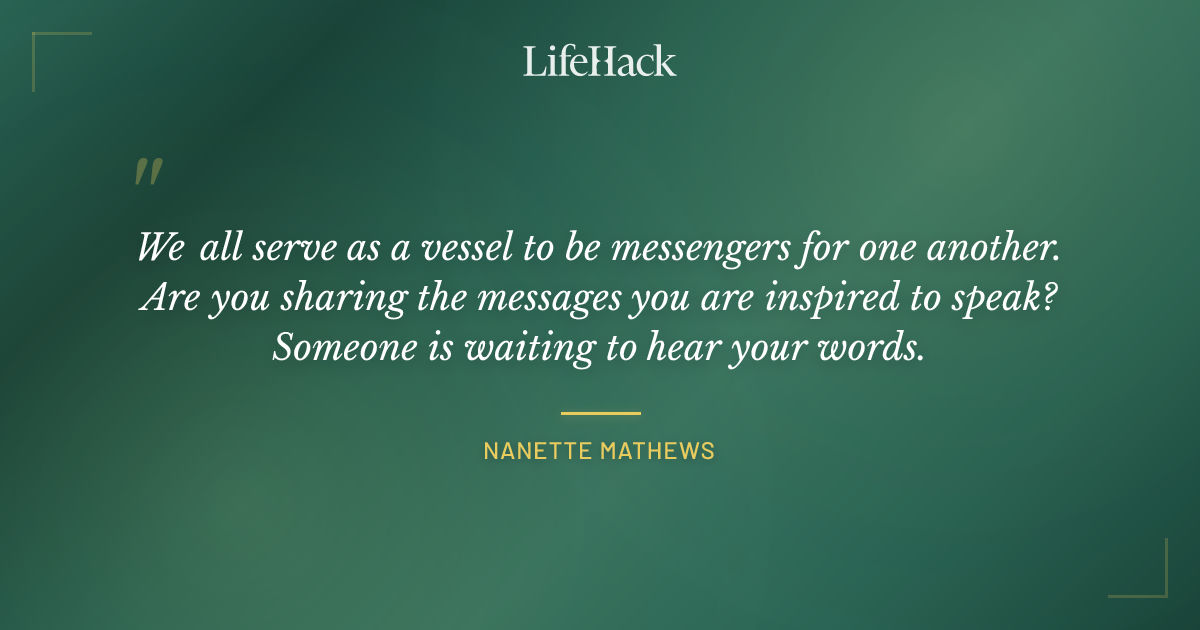 Quote by Nanette Mathews