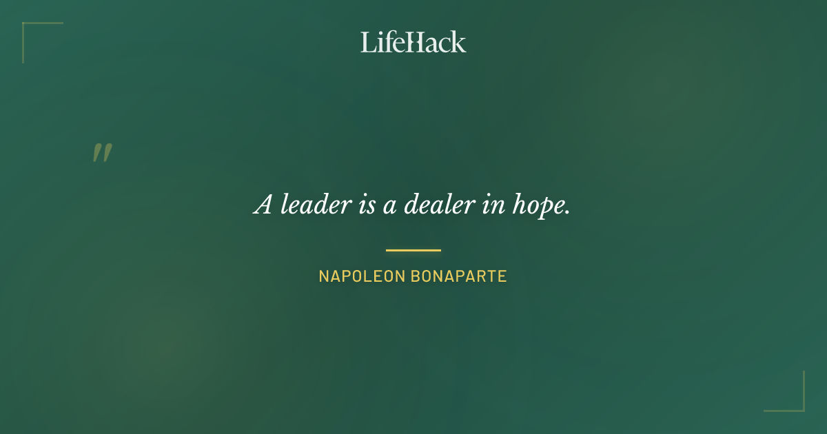 Quote by Napoleon Bonaparte