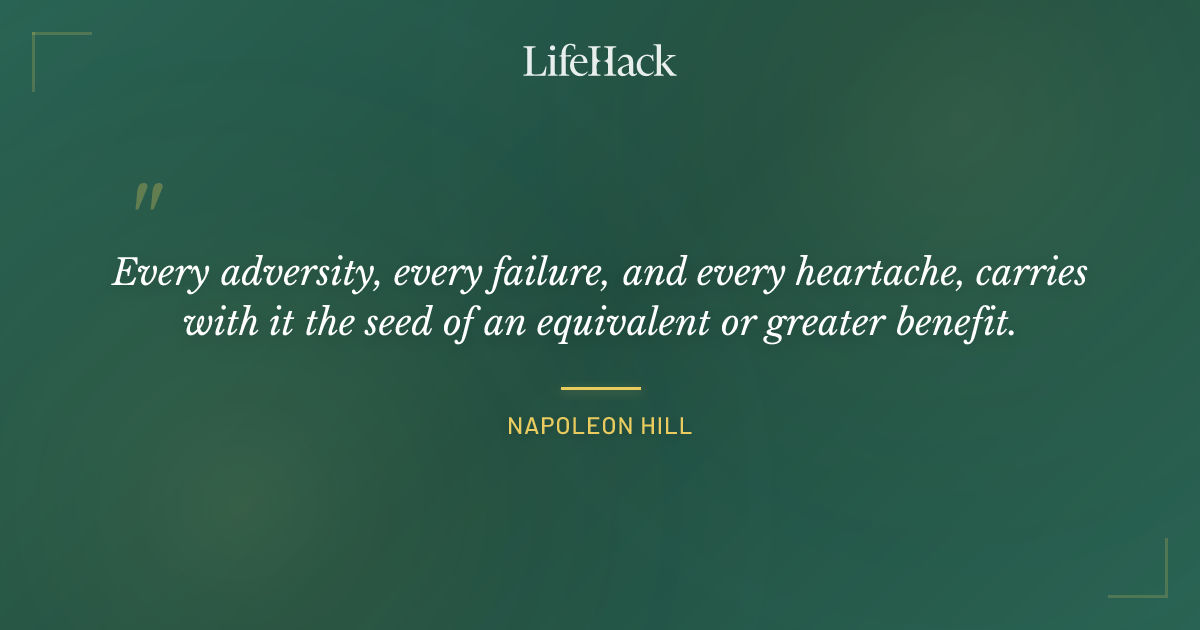 Quote by Napoleon Hill