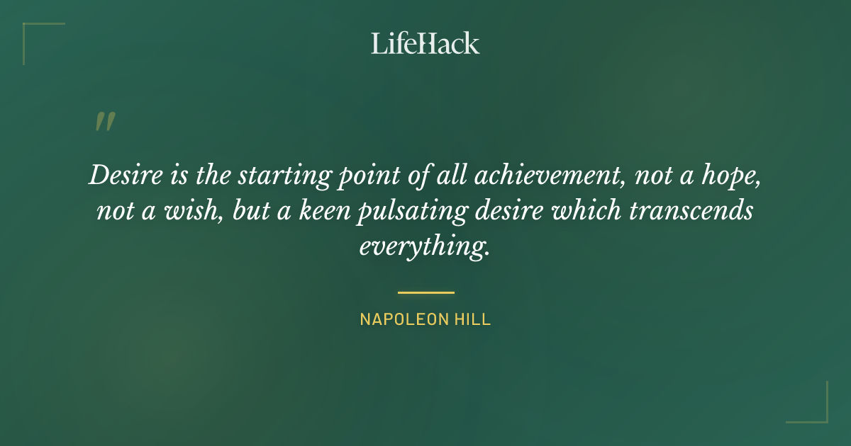 Quote by Napoleon Hill