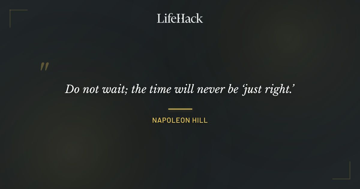 Quote by Napoleon Hill