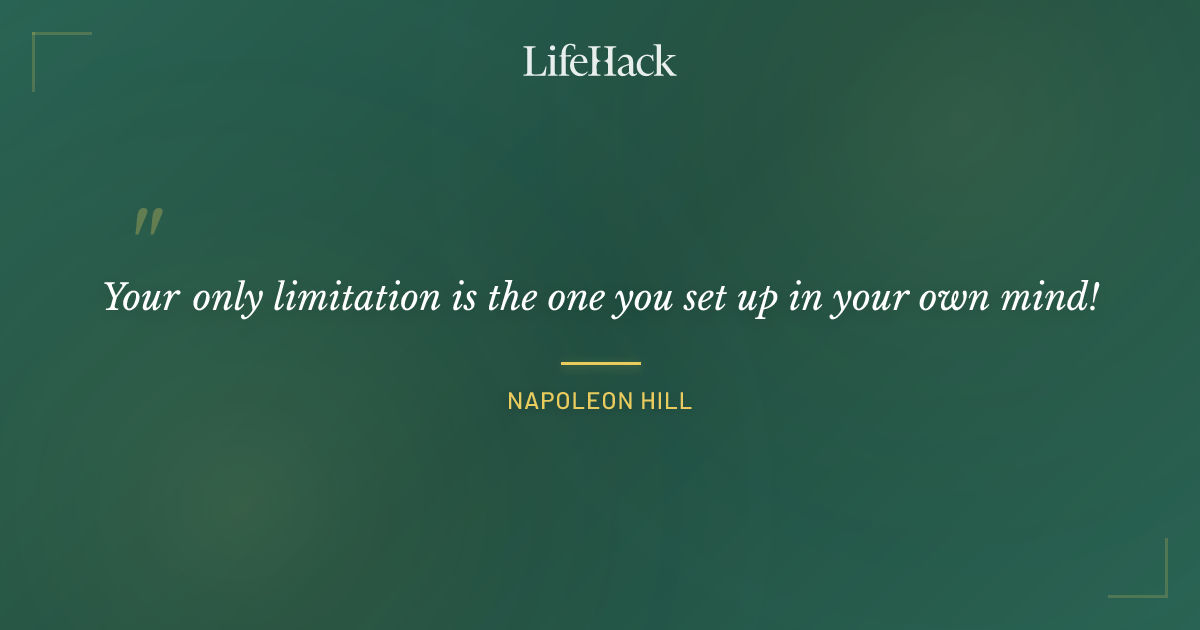 Quote by Napoleon Hill