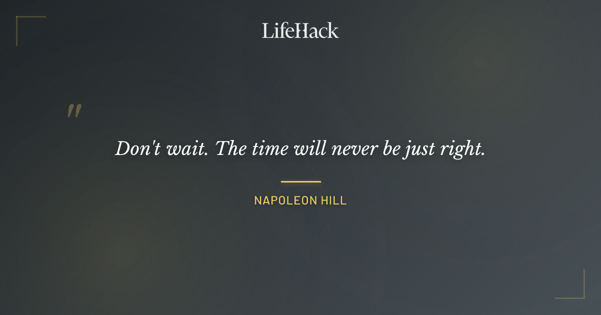 Quote by Napoleon Hill