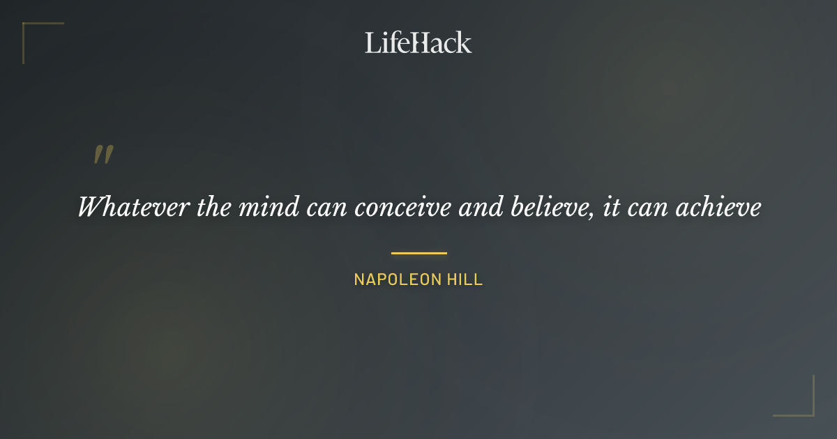 Quote by Napoleon Hill
