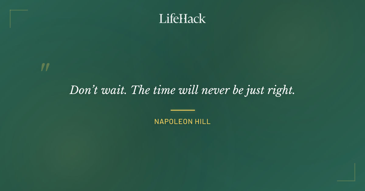 Quote by Napoleon Hill
