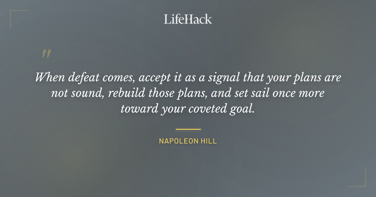 Quote by Napoleon Hill