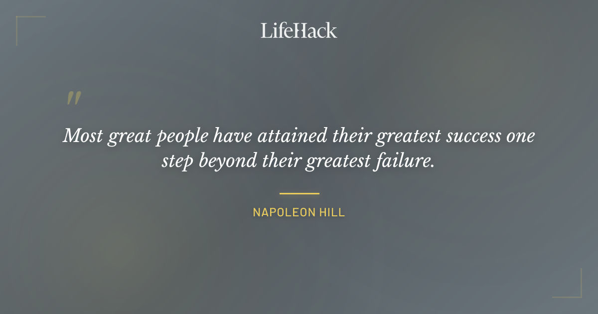 Quote by Napoleon Hill
