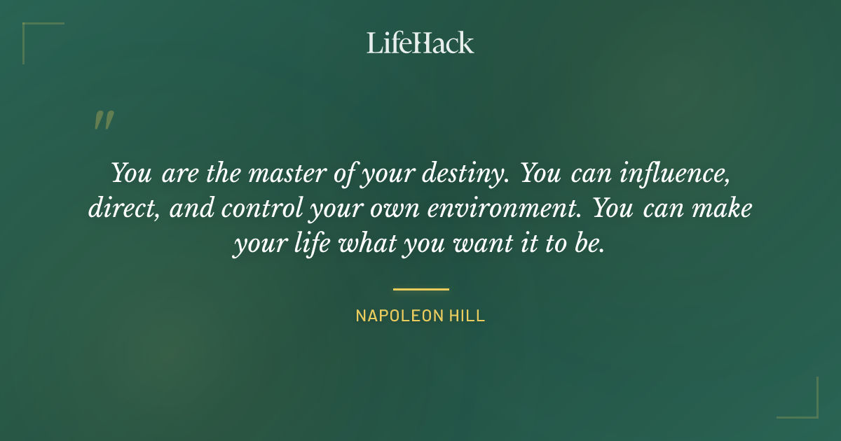 Quote by Napoleon Hill