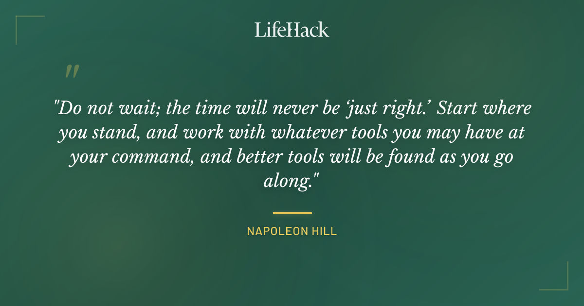 Quote by Napoleon Hill