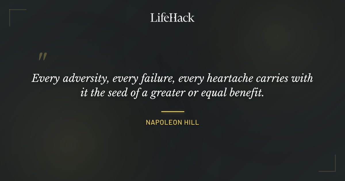 Quote by Napoleon Hill