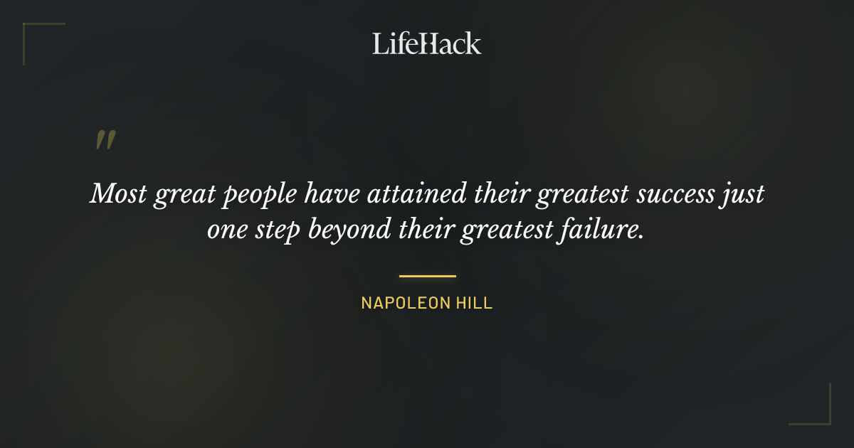 Quote by Napoleon Hill