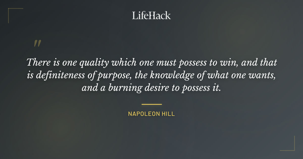 Quote by Napoleon Hill